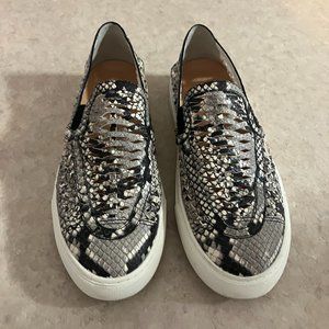 Tory Burch Women's Size 9 Huarache Roccia Snake Print Slip On Sneakers